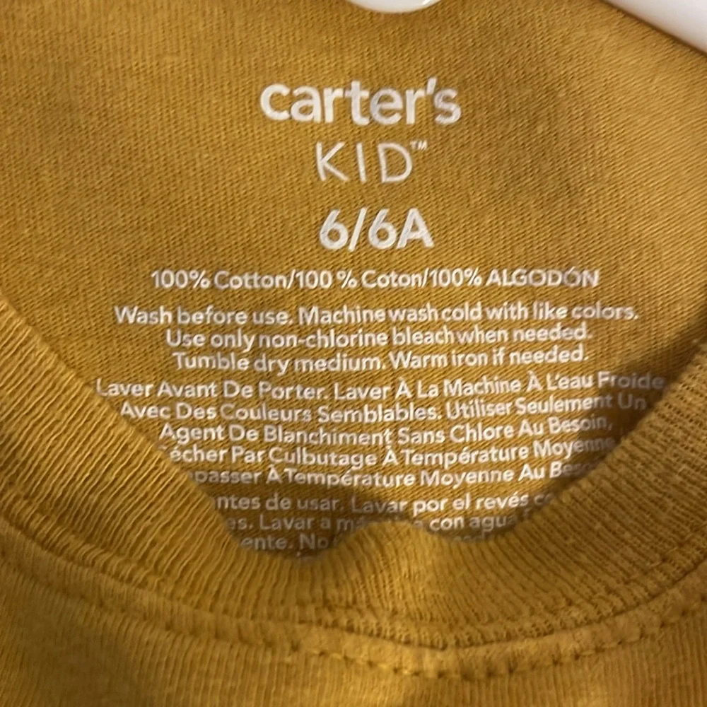 Carter’s taco on the go long sleeve mustard yellow - Picture 4 of 5